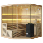AWT Sauna B1111B Hemlock 200x200 9kW EOS BiO-Cubo